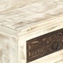 Mesita de noche de madera maciza de mango blanco 40x30x50 cm de , Mesitas de noche - Ref: Foro24-285896, Precio: 109,38 €, De...