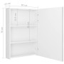 Armario de baño con espejo LED blanco brillante 50x13x70 cm de vidaXL, Tocadores de baño - Ref: Foro24-326494, Precio: 158,57...