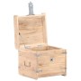 Baúl de madera maciza de acacia 40x40x40 cm de , Baúles de almacenamiento - Ref: Foro24-289648, Precio: 128,42 €, Descuento: %