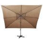 Sombrilla jardín voladiza con cubierta doble taupe 400x300 cm de , Sombrillas - Ref: Foro24-312375, Precio: 385,01 €, Descuen...