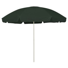 Sombrilla de playa verde 300 cm de , Sombrillas - Ref: Foro24-314709, Precio: 40,38 €, Descuento: %
