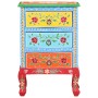 Mesita de noche pintada a mano madera maciza mango 40x30x60 cm de , Mesitas de noche - Ref: Foro24-321667, Precio: 129,22 €, ...