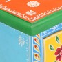 Mesita de noche pintada a mano madera maciza mango 40x30x60 cm de , Mesitas de noche - Ref: Foro24-321667, Precio: 129,22 €, ...