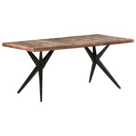 Mesa de comedor de madera maciza reciclada 180x90x76 cm de , Mesas de cocina y de comedor - Ref: Foro24-323570, Precio: 326,5...