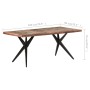 Mesa de comedor de madera maciza reciclada 180x90x76 cm de , Mesas de cocina y de comedor - Ref: Foro24-323570, Precio: 326,5...