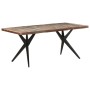 Mesa de comedor de madera maciza reciclada 180x90x76 cm de , Mesas de cocina y de comedor - Ref: Foro24-323570, Precio: 326,5...