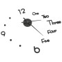 Reloj 3D de pared con diseño moderno negro 100 cm XXL de , Relojes de pared - Ref: Foro24-325153, Precio: 25,14 €, Descuento: %