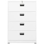 Armario archivador de acero blanco 90x46x134 cm de , Armarios archivadores - Ref: Foro24-336294, Precio: 443,02 €, Descuento: %