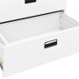 Armario archivador de acero blanco 90x46x134 cm de , Armarios archivadores - Ref: Foro24-336294, Precio: 443,02 €, Descuento: %