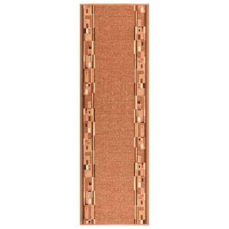 Alfombra de pasillo antideslizante marrón 67x250 cm de , Alfombras - Ref: Foro24-336640, Precio: 30,93 €, Descuento: %