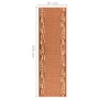 Alfombra de pasillo antideslizante marrón 67x250 cm de , Alfombras - Ref: Foro24-336640, Precio: 30,93 €, Descuento: %