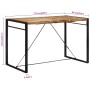Mesa de bar madera maciza de mango rugoso 175x90x110 cm de , Mesas de cocina y de comedor - Ref: Foro24-351720, Precio: 277,9...
