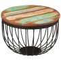 Mesa de centro madera maciza reciclada y acero Ø50x35 cm de , Mesas de centro - Ref: Foro24-352025, Precio: 93,59 €, Descuent...