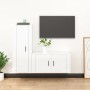 Set de muebles de TV 2 pzas madera contrachapada blanco brillo de , Muebles TV - Ref: Foro24-3188728, Precio: 108,83 €, Descu...