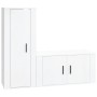 Set de muebles de TV 2 pzas madera contrachapada blanco brillo de , Muebles TV - Ref: Foro24-3188728, Precio: 108,83 €, Descu...