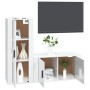 Set de muebles de TV 2 pzas madera contrachapada blanco brillo de , Muebles TV - Ref: Foro24-3188728, Precio: 108,83 €, Descu...