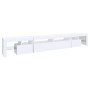 Mueble de TV con luces LED blanco 260x36,5x40 cm de , Muebles TV - Ref: Foro24-3152778, Precio: 176,82 €, Descuento: %