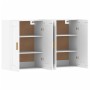 Armarios de pared 2 uds madera de ingeniería blanco de , Aparadores - Ref: Foro24-3197977, Precio: 144,96 €, Descuento: %