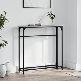 Mesa consola madera de ingeniería gris Sonoma 75x19,5x75 cm de , Mesas auxiliares - Ref: Foro24-834138, Precio: 33,48 €, Desc...