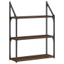 Estantería de pared madera ingeniería marrón roble 60x21x78,5cm de , Estantes y estanterías - Ref: Foro24-835453, Precio: 38,...
