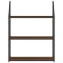 Estantería de pared madera ingeniería marrón roble 60x21x78,5cm de , Estantes y estanterías - Ref: Foro24-835453, Precio: 38,...