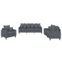 Juego de sofás con cojines 3 piezas terciopelo gris oscuro de , Sofás - Ref: Foro24-3201681, Precio: 632,58 €, Descuento: %