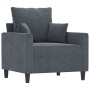 Juego de sofás con cojines 3 piezas terciopelo gris oscuro de , Sofás - Ref: Foro24-3201681, Precio: 632,58 €, Descuento: %