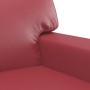 Juego de sofás con cojines 3 piezas cuero sintético rojo tinto de , Sofás - Ref: Foro24-3201932, Precio: 616,36 €, Descuento: %