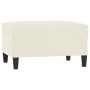 Juego de sofás con cojines 4 piezas terciopelo crema de , Sofás - Ref: Foro24-3201972, Precio: 798,81 €, Descuento: %