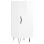 Aparador alto madera contrachapada blanco brillo 34,5x34x180 cm de , Aparadores - Ref: Foro24-3199203, Precio: 114,32 €, Desc...