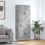 Aparador alto madera contrachapada gris hormigón 69,5x34x180 cm de , Aparadores - Ref: Foro24-3198181, Precio: 168,21 €, Desc...