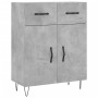 Aparador alto madera contrachapada gris hormigón 69,5x34x180 cm de , Aparadores - Ref: Foro24-3198181, Precio: 168,21 €, Desc...