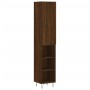 Aparador alto madera contrachapada roble marrón 34,5x34x180 cm de , Aparadores - Ref: Foro24-3199016, Precio: 84,64 €, Descue...