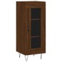 Aparador alto madera contrachapada roble marrón 34,5x34x180 cm de , Aparadores - Ref: Foro24-3199080, Precio: 96,74 €, Descue...