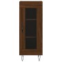 Aparador alto madera contrachapada roble marrón 34,5x34x180 cm de , Aparadores - Ref: Foro24-3199080, Precio: 96,74 €, Descue...