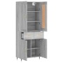 Aparador alto madera contrachapada gris sonoma 69,5x34x180 cm de , Aparadores - Ref: Foro24-3199863, Precio: 155,07 €, Descue...