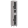 Aparador alto madera contrachapada gris Sonoma 34,5x34x180 cm de , Aparadores - Ref: Foro24-3199463, Precio: 107,36 €, Descue...