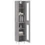 Aparador alto madera contrachapada gris Sonoma 34,5x34x180 cm de , Aparadores - Ref: Foro24-3199463, Precio: 107,36 €, Descue...