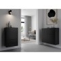 FMD Cómoda con cajón y puertas negro 49,7x31,7x81,3 cm de , Cajoneras - Ref: Foro24-447418, Precio: 155,98 €, Descuento: %