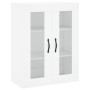 Aparador alto madera contrachapada blanco brillo 69,5x34x180 cm de , Aparadores - Ref: Foro24-3198691, Precio: 187,51 €, Desc...