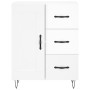 Aparador alto madera contrachapada blanco brillo 69,5x34x180 cm de , Aparadores - Ref: Foro24-3198691, Precio: 187,51 €, Desc...