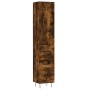 Aparador de madera contrachapada roble ahumado 34,5x34x180 cm de , Aparadores - Ref: Foro24-3198886, Precio: 110,40 €, Descue...