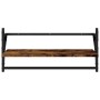 Estantes de pared con barras 2 uds roble ahumado 65x25x30 cm de , Estantes y estanterías - Ref: Foro24-836245, Precio: 33,06 ...