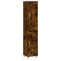 Aparador de madera contrachapada roble ahumado 34,5x34x180 cm de , Aparadores - Ref: Foro24-3200438, Precio: 95,15 €, Descuen...
