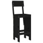 Set de mesa y taburetes altos jardín 5 piezas madera pino negro de , Conjuntos de jardín - Ref: Foro24-3157803, Precio: 353,2...