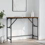 Mesa consola madera de ingeniería roble ahumado 100x32x75 cm de , Mesas auxiliares - Ref: Foro24-834057, Precio: 42,24 €, Des...