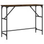 Mesa consola madera de ingeniería roble ahumado 100x32x75 cm de , Mesas auxiliares - Ref: Foro24-834057, Precio: 42,24 €, Des...