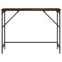 Mesa consola madera de ingeniería roble ahumado 100x32x75 cm de , Mesas auxiliares - Ref: Foro24-834057, Precio: 42,24 €, Des...