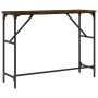 Mesa consola madera de ingeniería roble ahumado 100x32x75 cm de , Mesas auxiliares - Ref: Foro24-834057, Precio: 42,24 €, Des...
