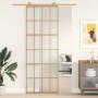 Puerta corredera dorada vidrio ESG esmerilado aluminio 76x205cm de , Puertas para el hogar - Ref: Foro24-155175, Precio: 176,...
